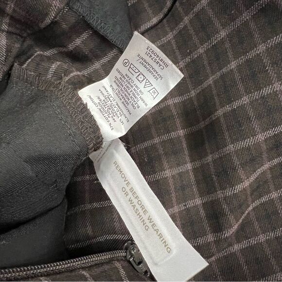 Loft High Waist Skinny Work dressy formal preppy pants Plaid 6P dark academia - Picture 10 of 11